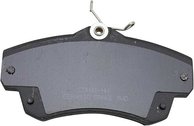 TRQ Front Brake Pads Ceramic Hardware Wear Sensor Compatible with 2001-2010 Chrysler PT Cruiser 2003-2005 Dodge Neon