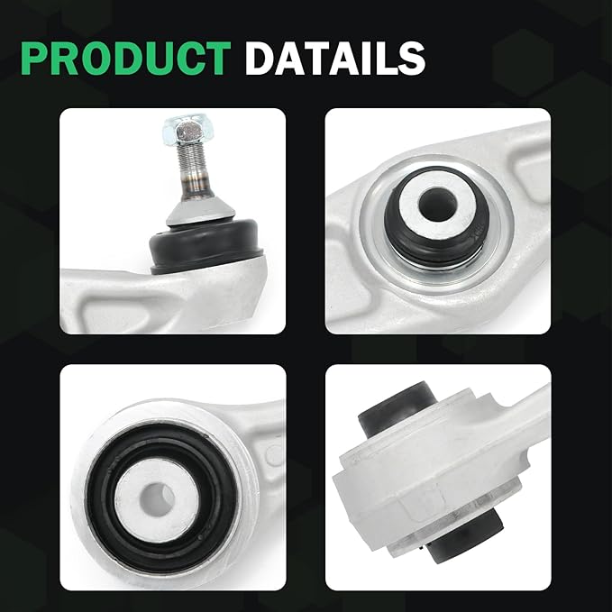 Front Rearward Lower Control Arm with Ball Joint Compatible with Tesla Model S 2012-2021, Model X 2016-2021 Reference Numbers 1027351-00-C 1048951-00-A
