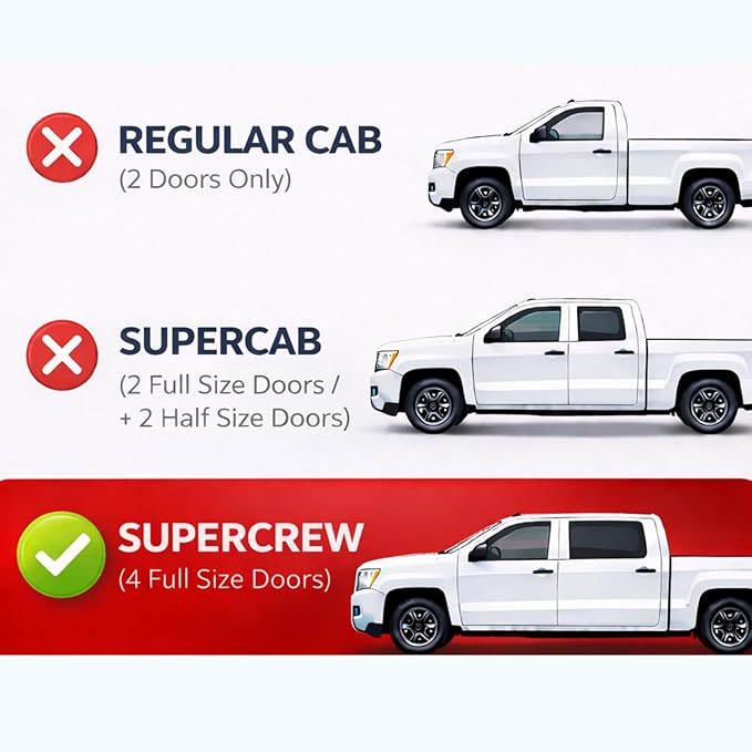 KPY Rain Guards Fit for 2019-2023 Ford Ranger SuperCrew, Out-Channel Window Visors Vent Wind Deflectors 4PC, Truck Accessories for 19-23 Ranger SuperCrew