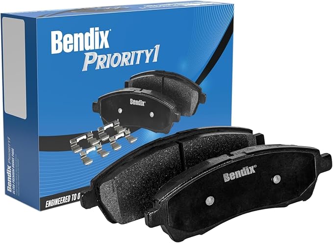 Bendix Priority1 CFM1375 Semi-Metallic Front Brake Pads for Audi Q3 2018-2015, Q3 Quattro 2018-2013, Volkswagen Passat 2020-2012, Tiguan 2017-2009, Tiguan Limited 2018-2017
