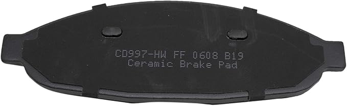 TRQ Front Brake Pads Ceramic Hardware Compatible with 2004-2008 Chrysler Pacifica