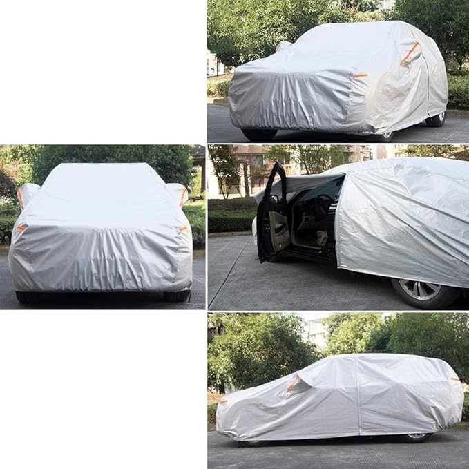 Kayme 6 Layers SUV Car Cover Custom Fit for Chevrolet Chevy Equinox (2005-2025) Waterproof All Weather for Automobiles, Outdoor Full Cover Rain Sun UV Protection.Silver