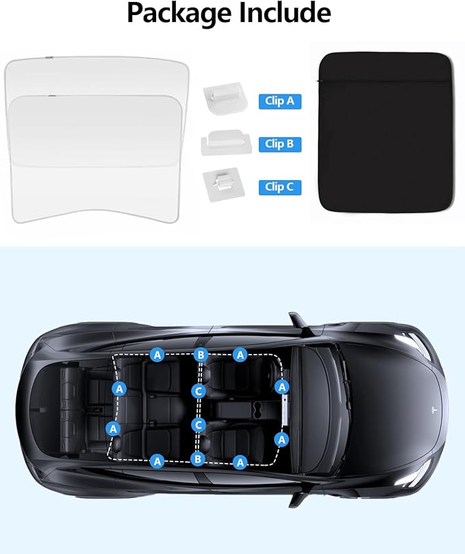 2026 Tesla Sunshade Roof Model Y Juniper 2025 Roof Sunshade No-Gap & Sag-Free Glass Model Y Accessories Nano Ice-Crystal Coatings Heat Insulation Glass Sun Shade Gray
