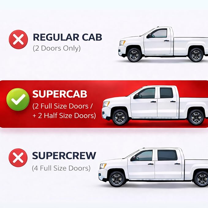 KPY Rain Guards Fit for 1999-2016 Ford F250 F350 F450 F550 Super Duty SuperCab, Out-Channel Window Visors Vent Deflector 4PC, Truck Accessories for 99-16 F250 F350 F450 F550 Super Duty Extended Cab