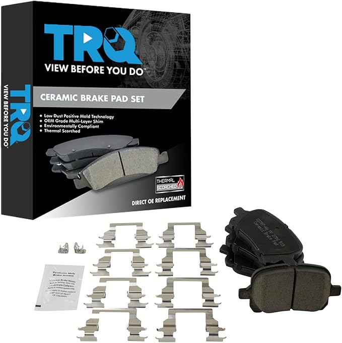 TRQ Front Brake Pads Ceramic Compatible with 1997-2001 Lexus ES300 1999-2001 RX300 1998-2004 Toyota Avalon Camry 1999-2003 Solara