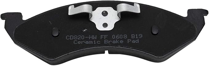 TRQ Front Brake Pads Ceramic Hardware Compatible with 2000-2002 Dodge Dakota 2000-2002 Durango