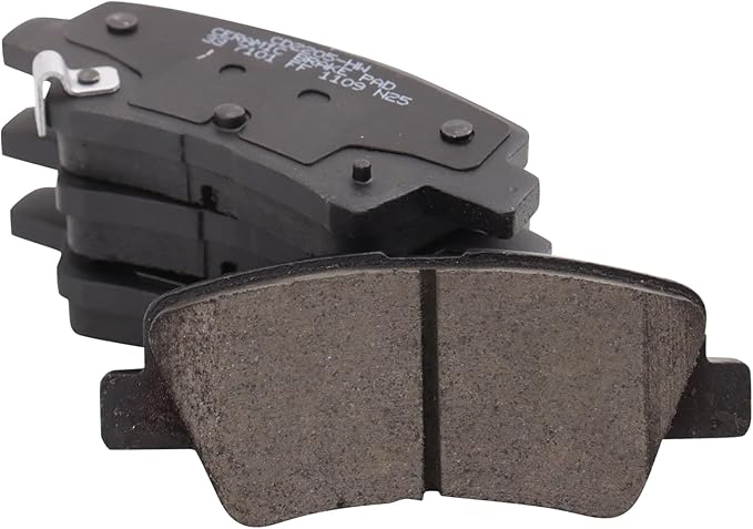 TRQ Rear Brake Pads Ceramic Compatible with 2019-2021 Hyundai Veloster 2019-2022 Kia Forte 2019-2021 Niro EV