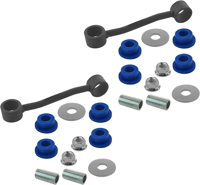 TRQ Front Driver and Passenger Side Sway Bar Link Set 2 Piece Compatible with 2007-2011 Dodge Nitro 2008-2012 Jeep Liberty