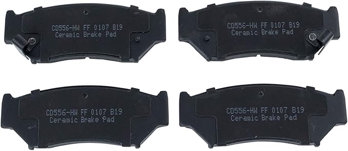 TRQ Front Brake Pads Ceramic Compatible with 1998-2004 Chevrolet Tracker 1996-1997 Geo Tracker 1991-1998 Suzuki Sidekick 1999-2004 Suzuki Vitara
