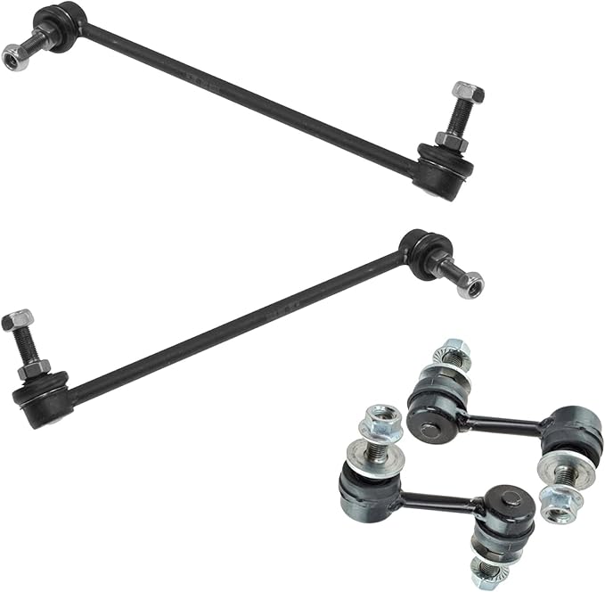 TRQ Front & Rear Sway Bar Stabilizer Link Set Compatible with 2004-2009 Nissan Quest