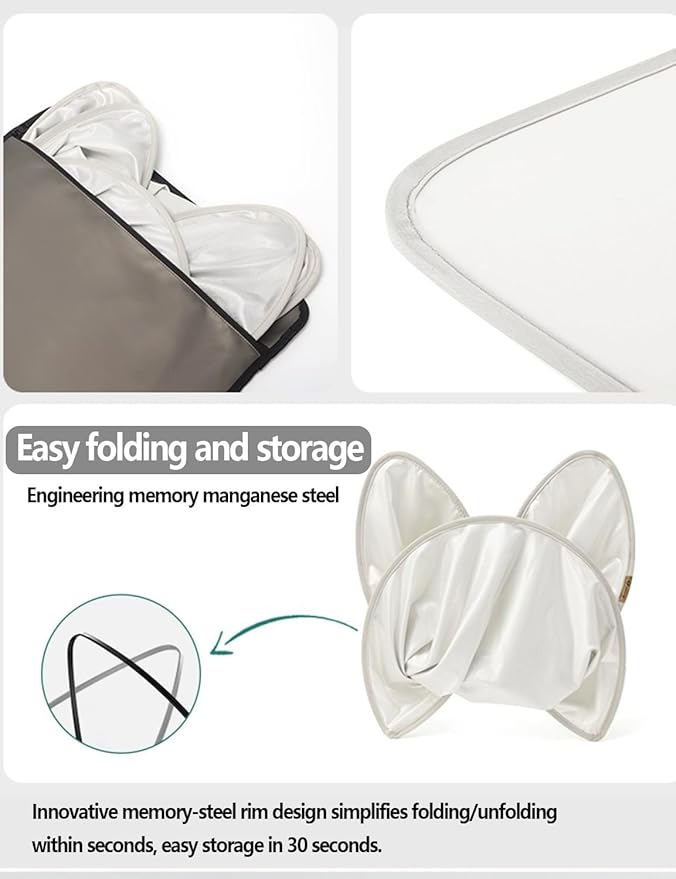 Upgrade Sunshade Roof for Tesla Model Y 2025-2020 [No-Gap/Sag-Free][No for New Model Y 2025 Juniper] Middle Magnetic Component Glass Roof Sunshade Heat Insulation for Tesla Accessories