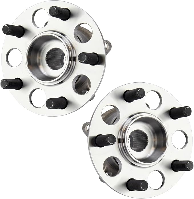 TRQ Rear Driver and Passenger Side Wheel Bearing and Hub Assembly Set 2 Piece Compatible with 17-20 Acura MDX SH-AWD Sport Hybrid 16-21 Honda Pilot AWD 22 Pilot Touring AWD 19-22 Passport AWD