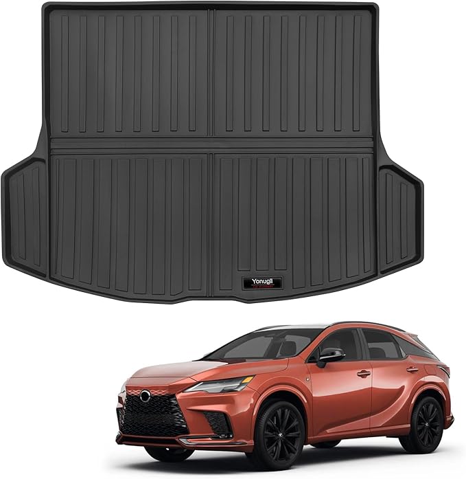 Custom for 2023-2026 Lexus RX RX350/RX350h/RX500h Cargo Mats Trunk Liner All Weather TPE Protection Mat Accessories (NOT Fit RX450h+ PHEV Model)