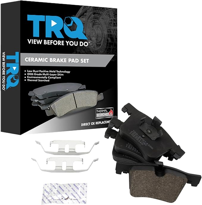 TRQ Front Ceramic Brake Pad Set Compatible with BMW X3 320 228 328 335 435 428 430