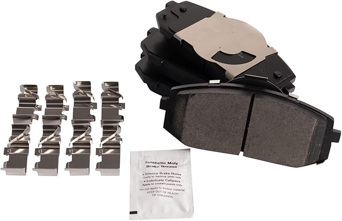 TRQ Front Ceramic Brake Pad Set Compatible with 21-23 Hyundai Elantra N Line 20-22 Hyundai Sonata SE Hybrid Limited Limited SEL Plus Hybrid SEL SEL Hybrid Blue 21 Kia K5