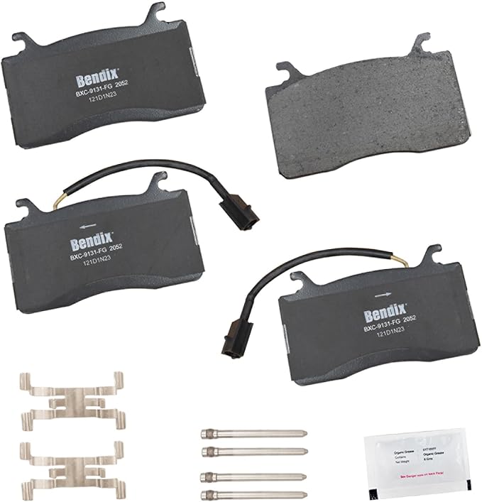 Bendix Priority1 CFC2052 Ceramic Front Brake Pads for Alfa Romeo Giulia 2018-2017, Stelvio 2018, Stelvio 2021-2020