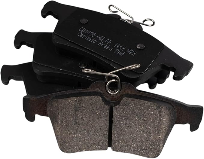 TRQ Posi Ceramic Brake Pad Kit Set Compatible with Chevy Mazda Pontiac Saab Saturn Volvo