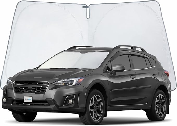 CLIM ART Windshield Sun Shade for Subaru XV Crosstrek 2018-2023 SUV, Custom-Fit Foldable Car Sunshade, Vehicle Sun Protector, Front Auto Windshield Cover, Car Accessories - WS7008