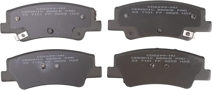 TRQ Rear Brake Pads Ceramic Compatible with 2020-2022 Hyundai Sonata 2022-2023 Tucson 2021 Kia K5 2023 Sportage