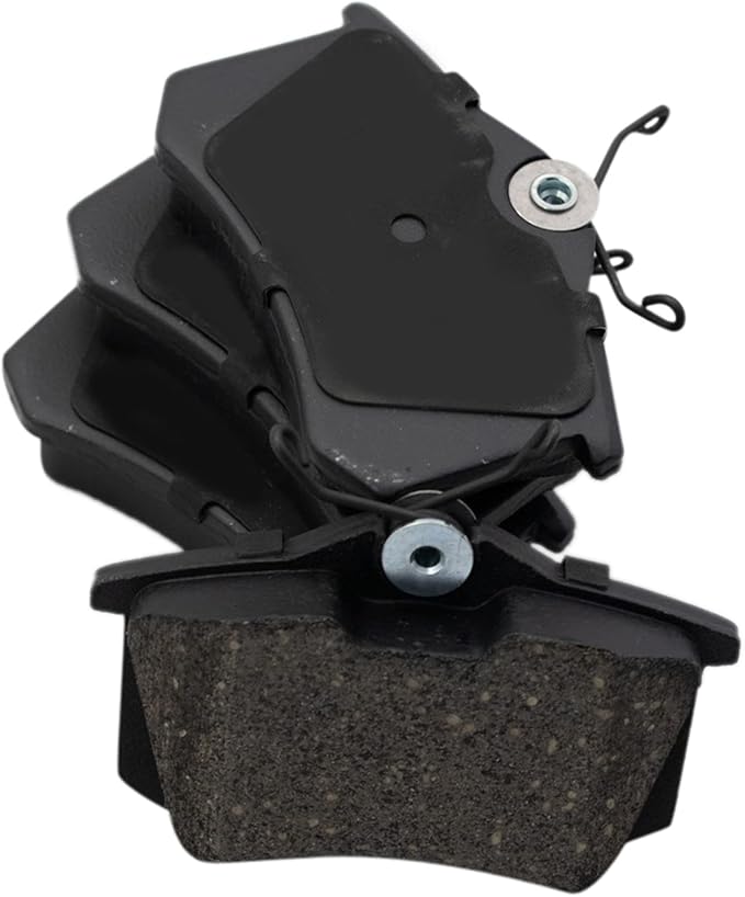 TRQ Rear Brake Pads Ceramic Compatible with 1994-2019 Volkswagen Jetta Golf Beetle Passat R32 Golf SportWagen 1997-2013 Audi A3 A4 A6 TT S4 S6 S8 Allroad Quattro