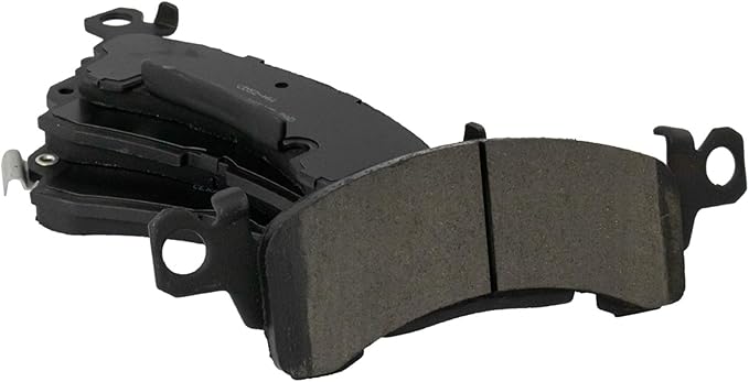 TRQ Front Ceramic Brake Pad Set Compatible with 85-02 Chevrolet Astro; 85-02 GMC Safari; 91-96 Buick Roadmaster; 91-96 Chevrolet Caprice; 94-96 Impala