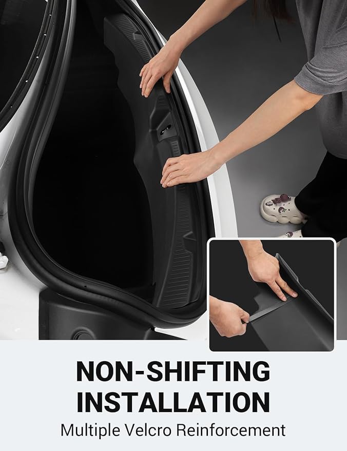 BASENOR 2026 2025 2024 Tesla Model 3 Highland Rear Bumper Guard Protector TPE Trunk Bumper Sill Cover [Proprietary Design] Model 3 Highland Interior Accessories