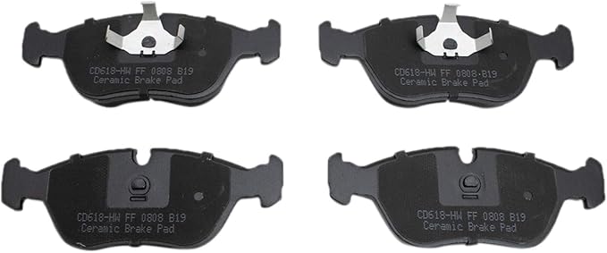 TRQ Front Brake Pads Ceramic Compatible with 1993-1997 Volvo 850 1998-2004 C70 1998-2000 S70 1998-2000 V70
