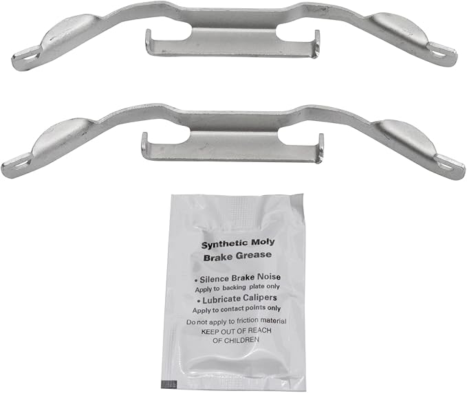 TRQ Front Ceramic Brake Pad Set Includes Contact Point Grease Compatible with 19 Jaguar XJ R-Sport AWD 19 XJ L Portfolio AWD 15–16 XJ AWD 12–15 XK