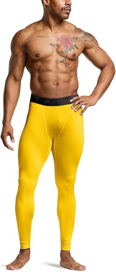 TSLA Men's Compression Pants - Cool Dry Athletic Sports Workout Running Tights Leggings Baselayer