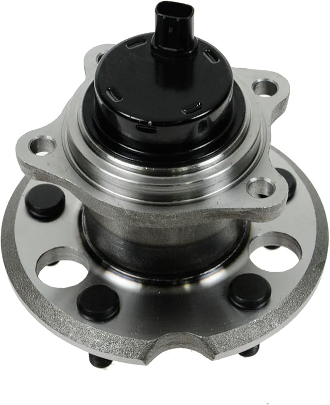 TRQ Rear Left and Right Wheel Bearing and Hub Assembly Set 2 Piece Compatible with 2004-2010 Toyota Sienna Front Wheel Drive