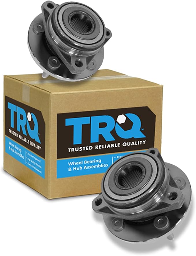 TRQ 2 Piece Front Wheel Bearing & Hub Assembly Set Compatible with 1998-2003 Ford Windstar