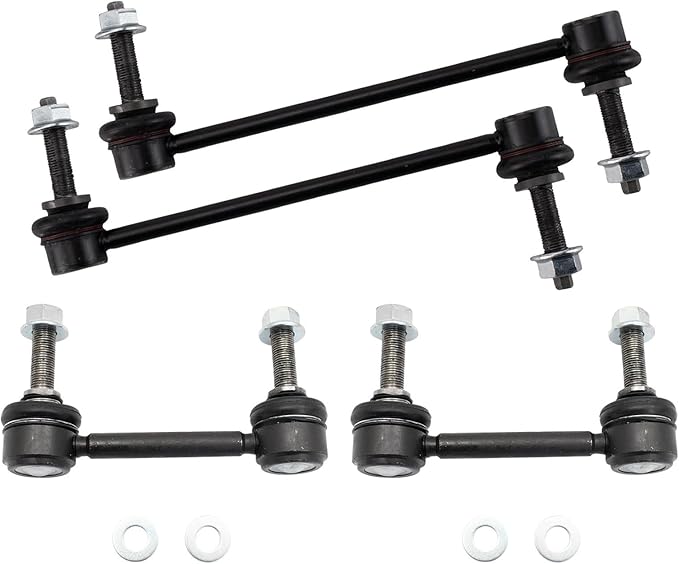 TRQ Front & Rear Sway Bar Stabilizer Link Set Compatible with 2015-2022 Ford Mustang