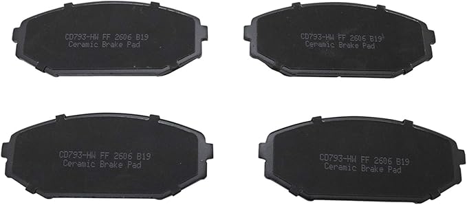 TRQ Front Brake Pads Ceramic Compatible with 2001-2002 Acura MDX 1999-2004 Honda Odyssey