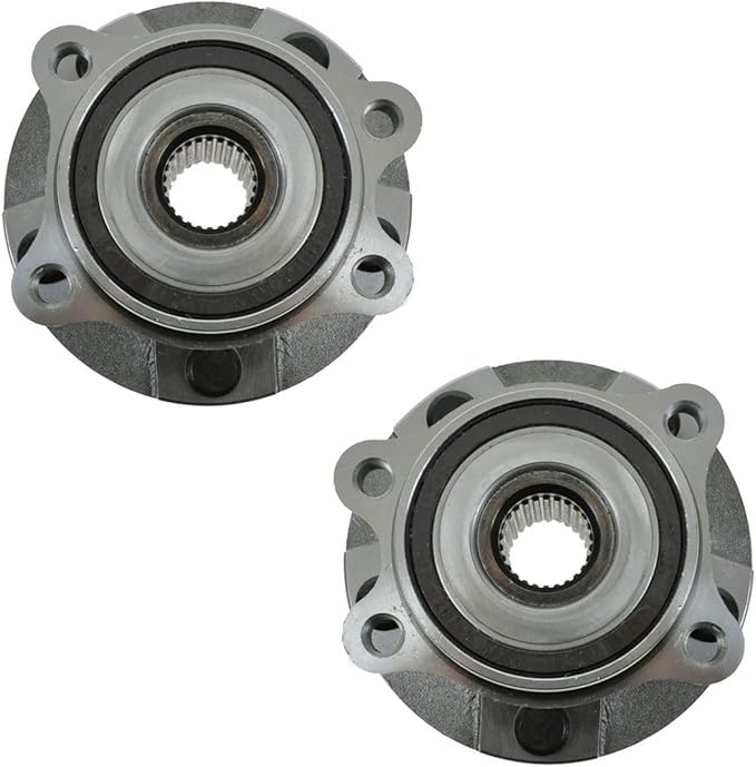 TRQ Front Left and Right Wheel Bearing and Hub Assembly Set 2 Piece Compatible with 06-08 Toyota RAV4 L4 2.4L 09-12 RAV4 L4 2.5L 17-18 Corolla iM 11-16 Scion tC Automatic 08-15 xB 10-12 Lexus HS250h
