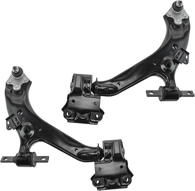 TRQ Front Lower Driver and Passenger Side Control Arm and Ball Joint Set 2 Piece Compatible with 2012-2014 Honda CR-V