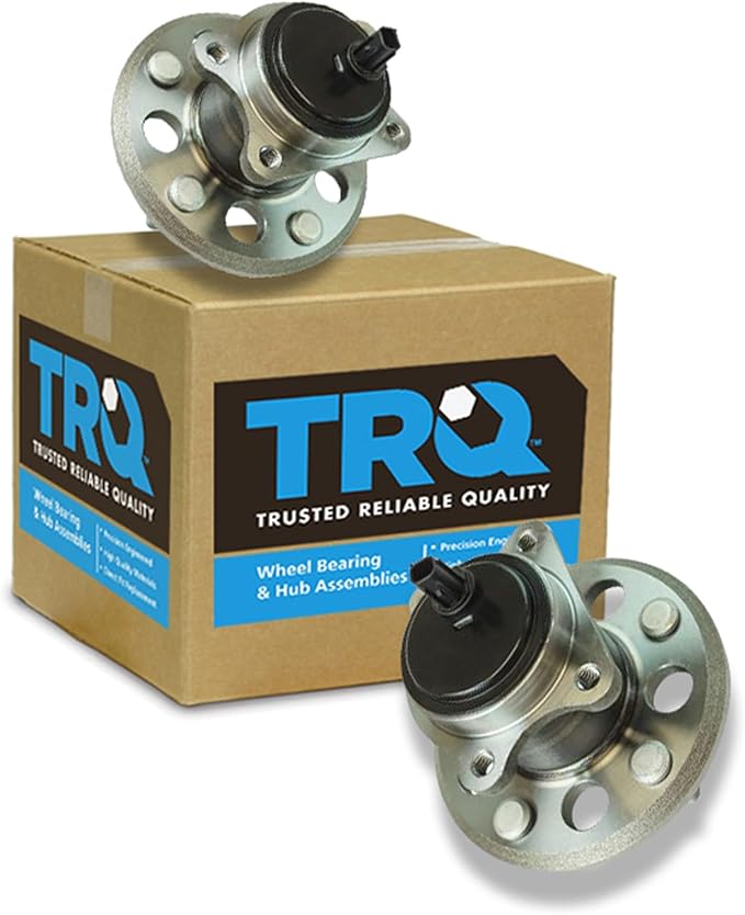 TRQ Rear Left and Right Wheel Bearing and Hub Assembly Set 2 Piece Compatible with 13-18 Lexus ES300h 13-15 ES350 16-18 ES350 excluding Japan Built Models 12-17 Toyota Camry 15-18 Avalon