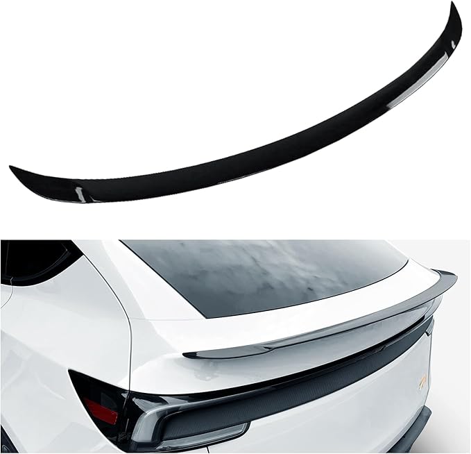 Spoiler for 2026 2025 Tesla Model Y Juniper ABS Material Rear Spoiler Wings Rear Trunk Lip 2025 2026 Tesla Model Y Juniper Accessories(Gloss Black)