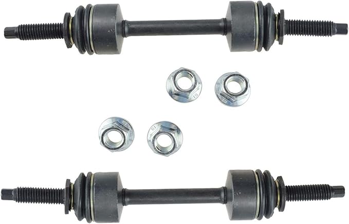 TRQ Front Driver and Passenger Side Sway Bar Link Set 2 Piece Compatible with 09 Ford F-150 4WD 10-14 F-150 4WD 11-12 F-150 AWD 15-20 F-150 4WD 11-22 F-250 4WD 11-22 F-350 4WD 09-22 F-450 09-22 F-550