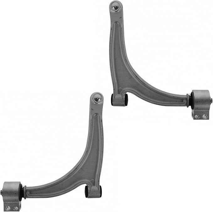 TRQ Front Left and Right Lower Control Arm with Ball Joint Set 2 Piece Compatible with 2004-2012 Chevrolet Malibu 2005-2010 Pontiac G6 2007-2009 Saturn Aura