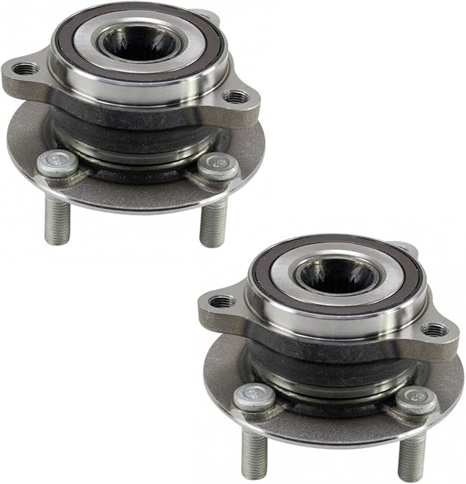TRQ Front Left and Right Wheel Bearing and Hub Assembly Set 2 Piece Compatible with 2016 Scion iA 2017-2018 Toyota Yaris iA 2019-2020 Yaris
