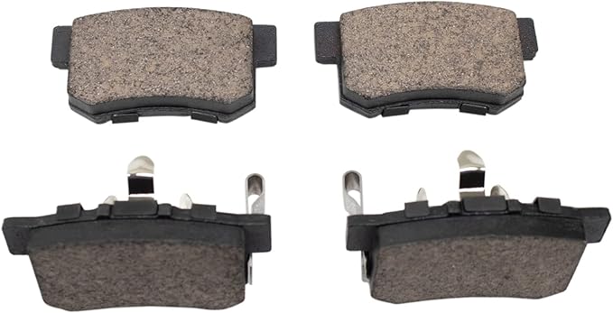 TRQ Rear Brake Pads Ceramic Hardware Wear Sensor Compatible with 2010-2018 Acura RDX 2010-2011 Honda Accord Crosstour 2005-2016 CR-V 2012-2015 Crosstour