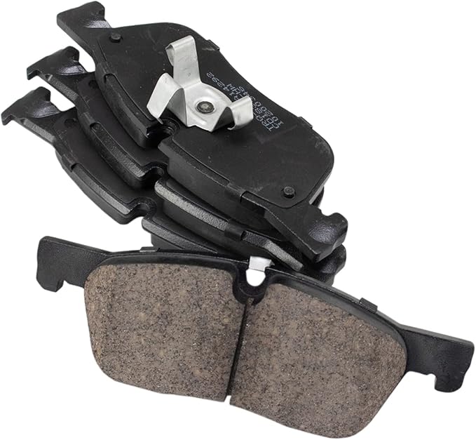 TRQ Front Ceramic Brake Pad Set Compatible with 15-16 Land Rover Discovery Sport 16-19 Range Rover Evoque 18-20 Jaguar E-Pace