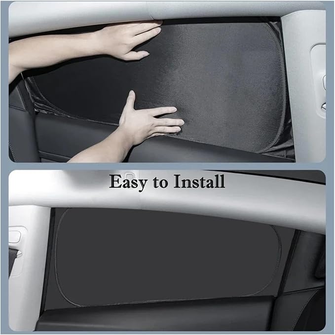 Compatible with 2016-2024 Tesla Model 3 Highland Sunshade Side Windows Rear Windshield Sun Shades Reflective Covers Sunproof UV Rays Privacy(1PC Front Windshield)