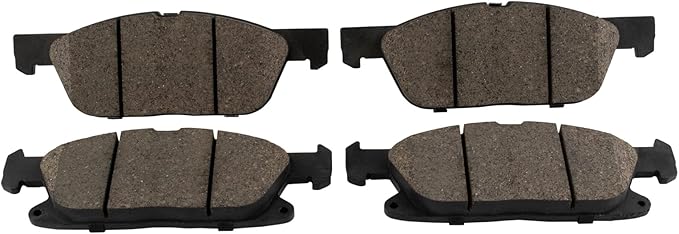TRQ Front Brake Pads Ceramic Hardware Compatible with 2015-2021 Ford Edge 2016-2018 Lincoln MKX 2019-2023 Nautilus 2021-2024 Corsair