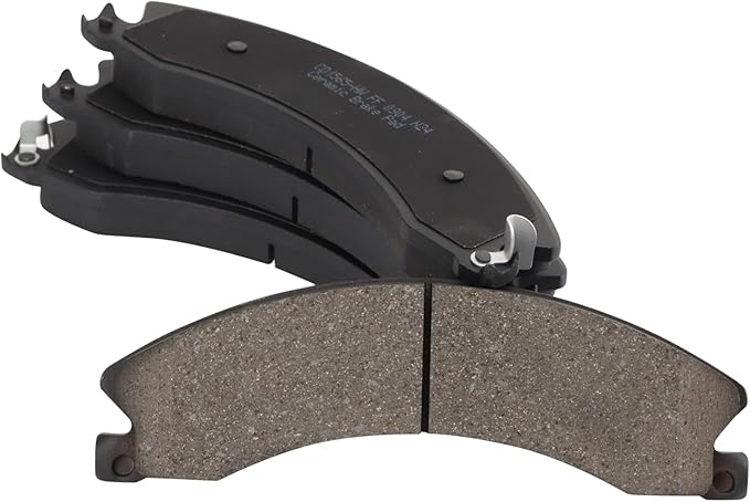 TRQ Front and Rear Ceramic Brake Pad Set Includes Contact Point Grease and Hardware Compatible with 09-20 Chevrolet Express 3500 Van DRW 09-20 GMC Savana 3500 Van DRW 16-19 Chevrolet Suburban 3500 HD