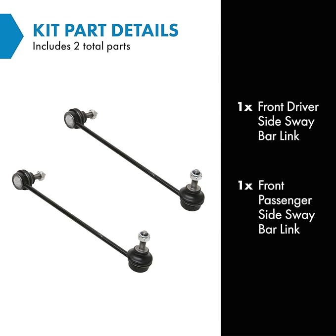 TRQ Sway Bar Link Front Pair Set for Mercedes Benz C CLK Series