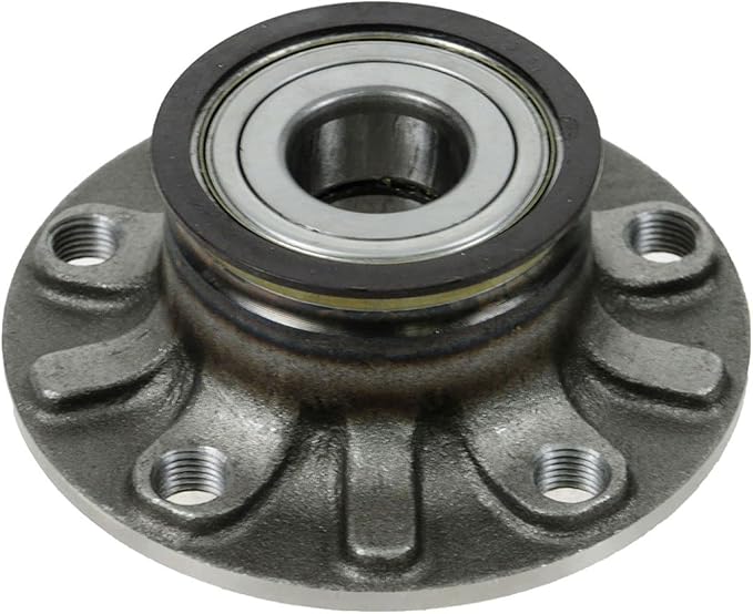TRQ Rear Left and Right Wheel Bearing and Hub Assembly Set 2 Piece Compatible with 06-13 Audi A3 18-20 A3 16-18 A3 Sportback e-tron 15-19 Volkswagen e-Golf 16-21 Golf 15-21 GTI