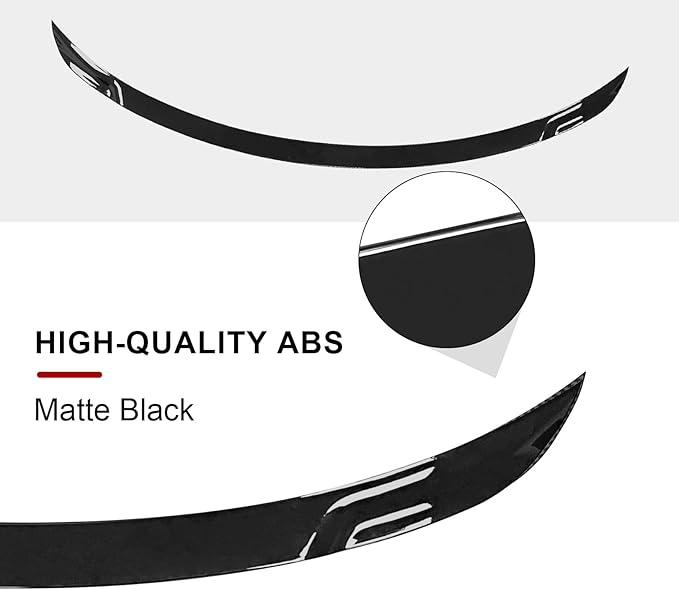Spoiler Fit for Tesla Model Y Juniper 2025 2026, Rear Spoiler Wing ABS OEM Rear Trunk Lip Sporty Appearance Model Y Accessories, Glossy Black