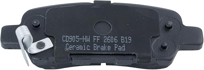 TRQ Rear Posi Ceramic Brake Pad Kit Set for Altima Maxima G35 FX45 without Brembo Brakes