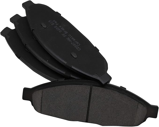 TRQ Front Brake Pads Ceramic Hardware Compatible with 2004-2008 Chrysler Pacifica